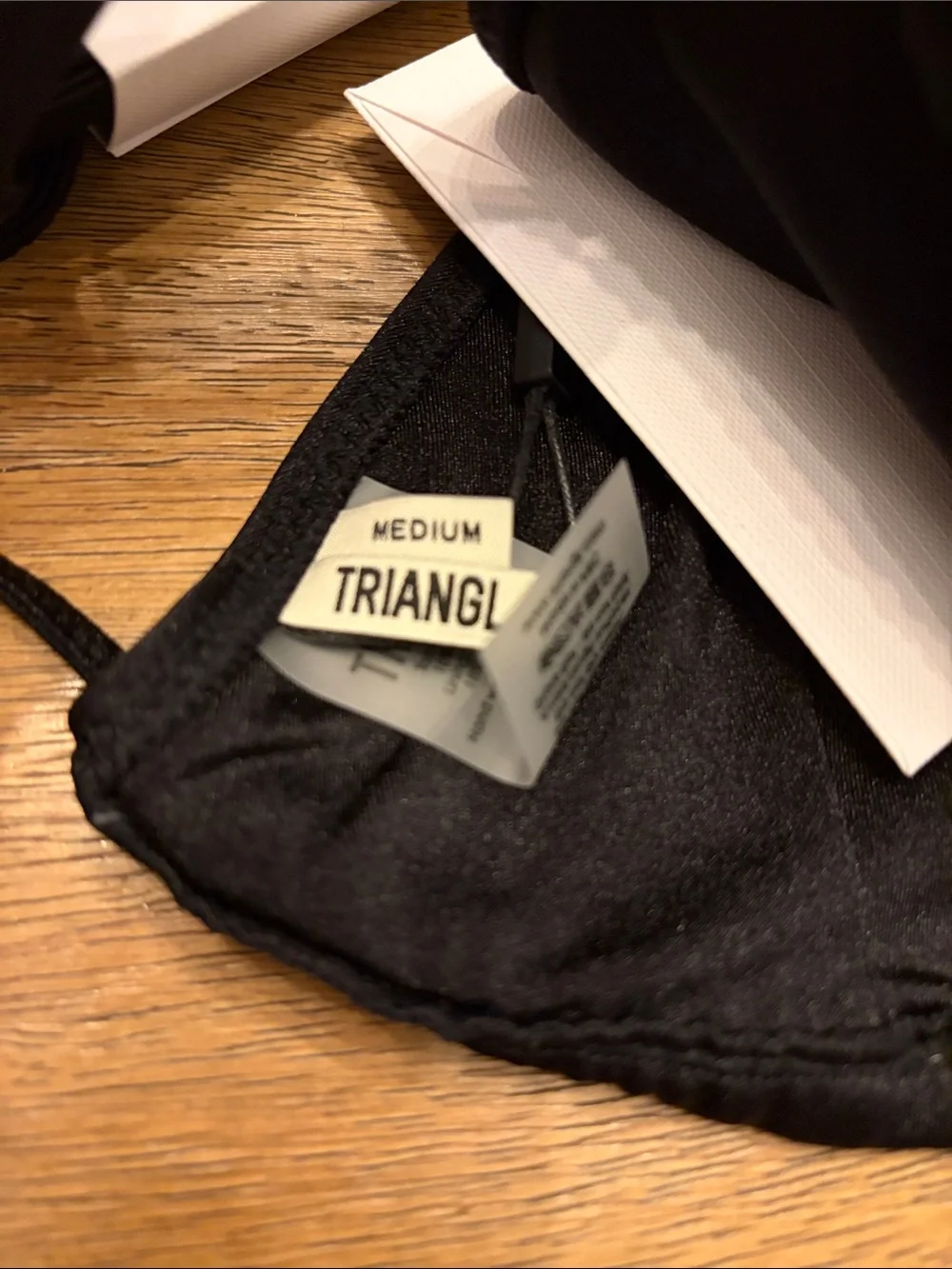 New Triangl VINCA - EBONY BLACK TRIANGLE BIKINI SET